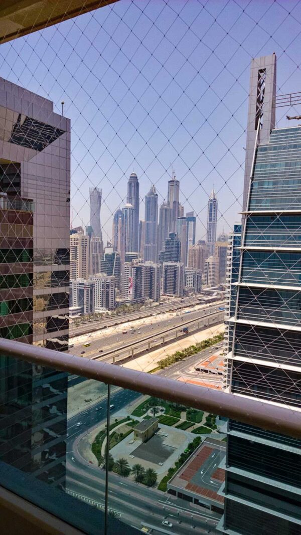 Netzen-balcony-child-safety-net-system-on-very-high-balcony-JLT-Dubai-31st-floor