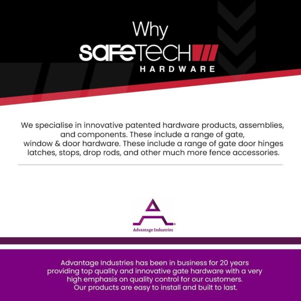Safetech-range-hardware-latches-hinges