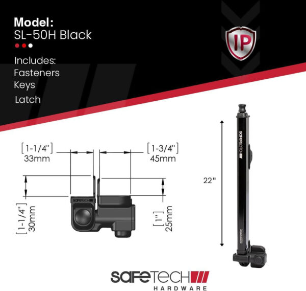 Magnetic-Top-Pull-Swimming-Pool-Safety-Gate-Latch-by-Safetech-measurements-specs