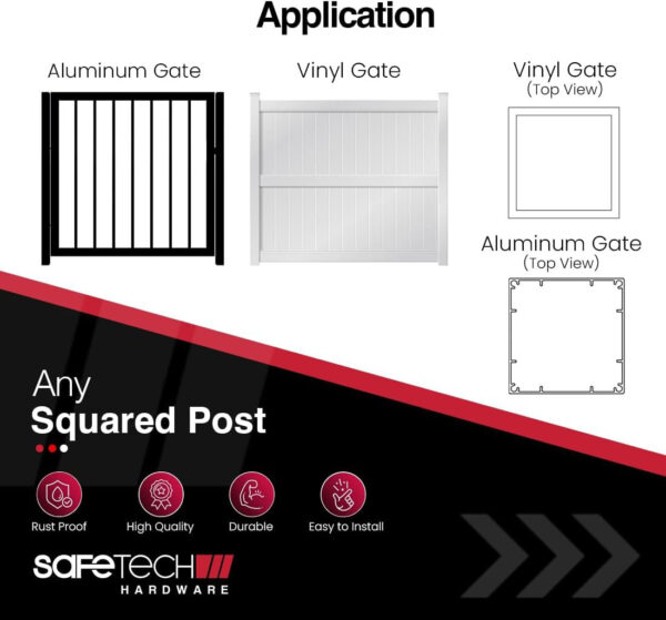 Magnetic-Top-Pull-Swimming-Pool-Safety-Gate-Latch-by-Safetech-gate-types